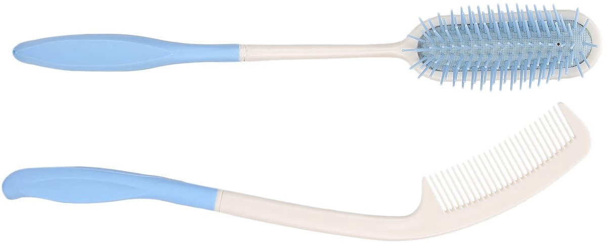 JHUBERS- Haarborstel Antiklit - Haarborstel Ergonomisch - Haarborstel ABS-Materiaal - Haarborstel Voor Ouderen - Haarborstel Met Massagefunctie - Kammen 38CM