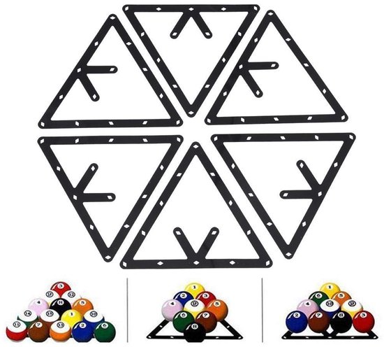 Pool Rack - Billiard Setup - Snel Spel Starten - Magische Plaatsing - 24 x 24 cm - Zwart — afbeelding 2