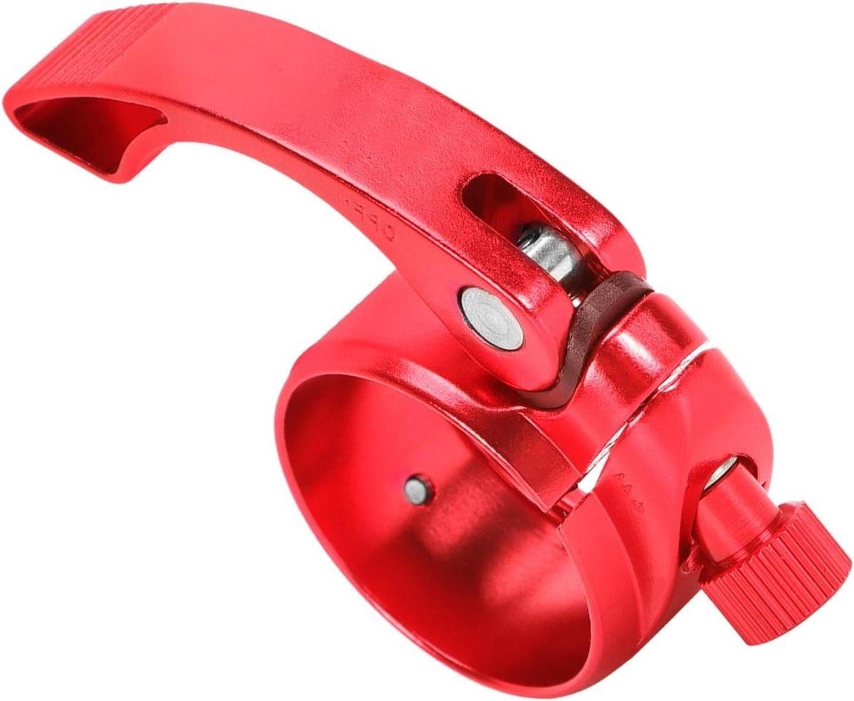 Zadelpen Kraag - Zadelpen Klem - Fiets Zadel Verstellen - Snelle Bevestiging - 41mm Diameter - Rood