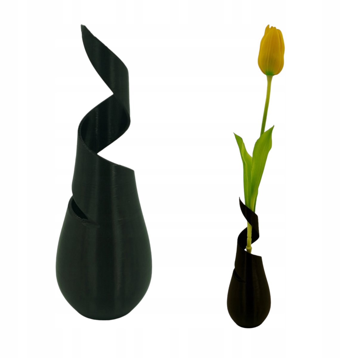 Moderne Onbreekbare Vaas 20cm Zwart - Stijlvol Interieur Decoratie