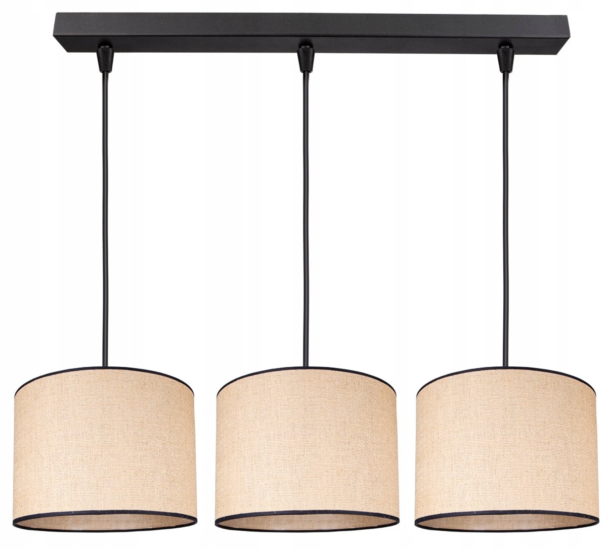 Boho Jute Hanglamp - Stijlvolle Plafondlamp met Stoffen Kap