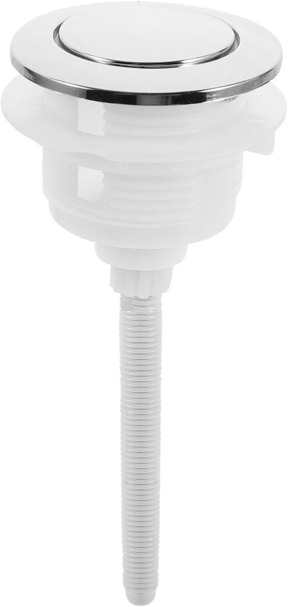 Toilet Spoelknop - Reservoir Knop - Toilet Reparatie - Waterbesparend Ontwerp - 4.6 cm Diameter - Zilver
