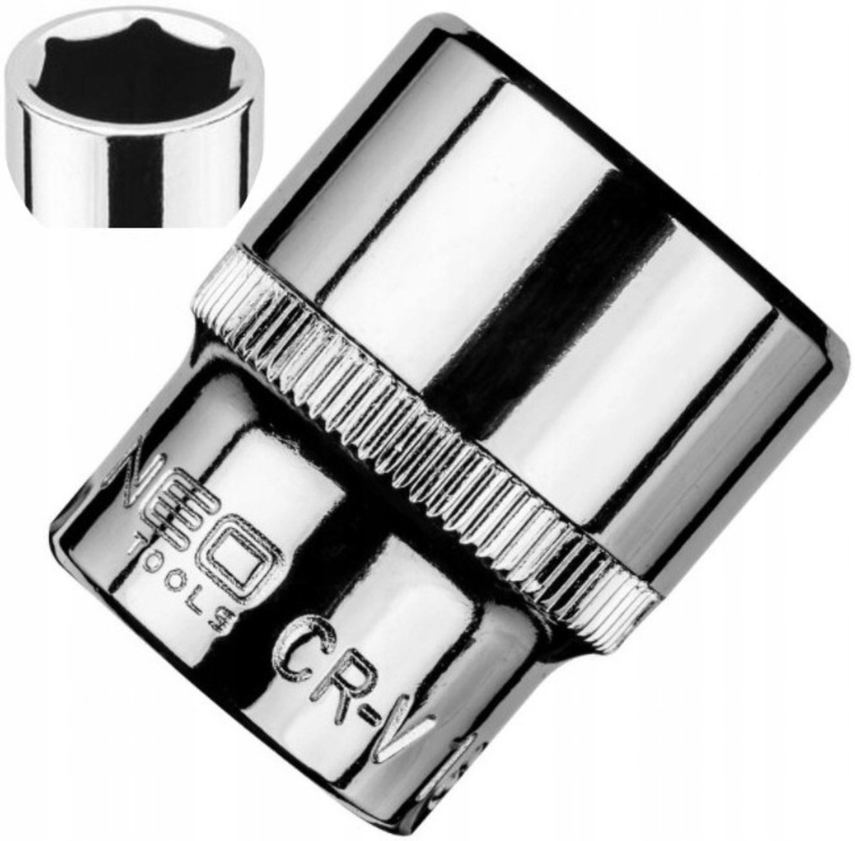 NEO 3/8" Dopslagsleutel 19mm - 25 Jaar Garantie