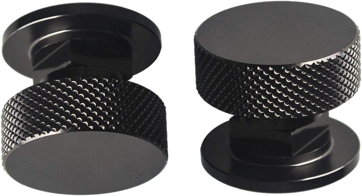 Lashelm Bevestigingen - Helm Schroeven - Helm Reparatie - Aluminium Constructie - 2 Stuks - Zwart