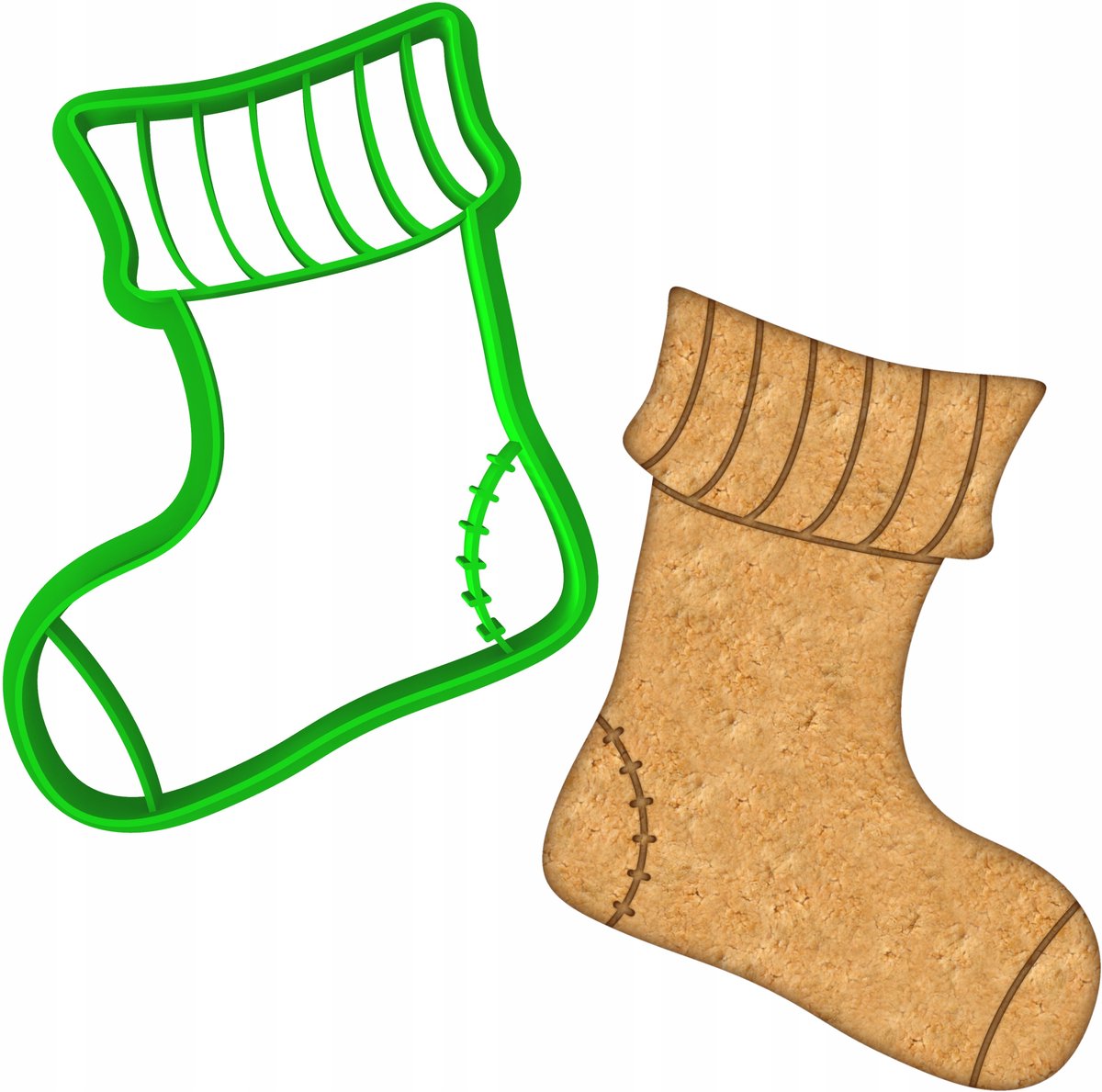 Koekjesvorm Kerstsok 9cm - Bakken met Plezier