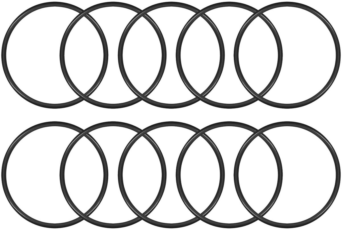 Dailygoods- O-ring Nitrilrubber - 10 Stuks - Antistatisch - Oliebestendig - Hittebestendig - Duurzaam - Organizer Box - Afdichtingsring