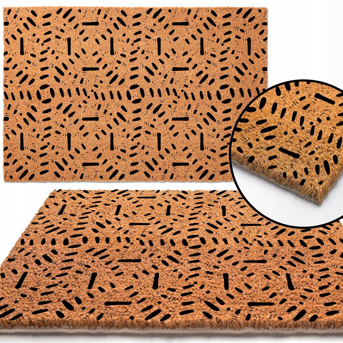 Kokosmat Deurmat 40x60cm - Diverse patronen