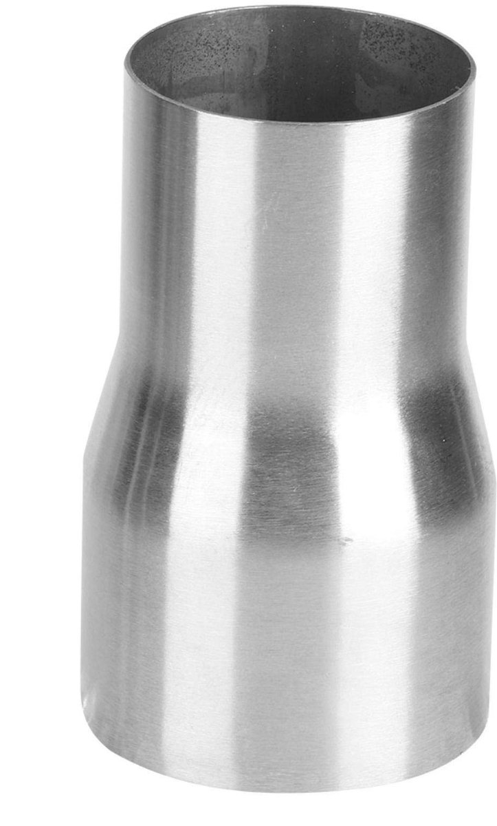 Dailygoods - Uitlaatpijpadapter - Roestvrij staal - Universel - 63-76 mm - Verloopstuk - Geschikt voor motorfietsen - Zilver