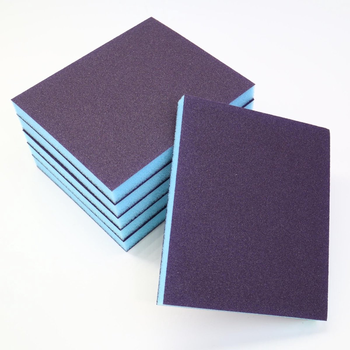 Dailygoods- Schuurspons Set van 6 - Schuurpads Korrel 320 - Wasbaar/Herbruikbaar - Voor Hout/Metaal/Muren - Slijtvast/Waterdicht - Hoogwaardige Materialen - Schuurpad