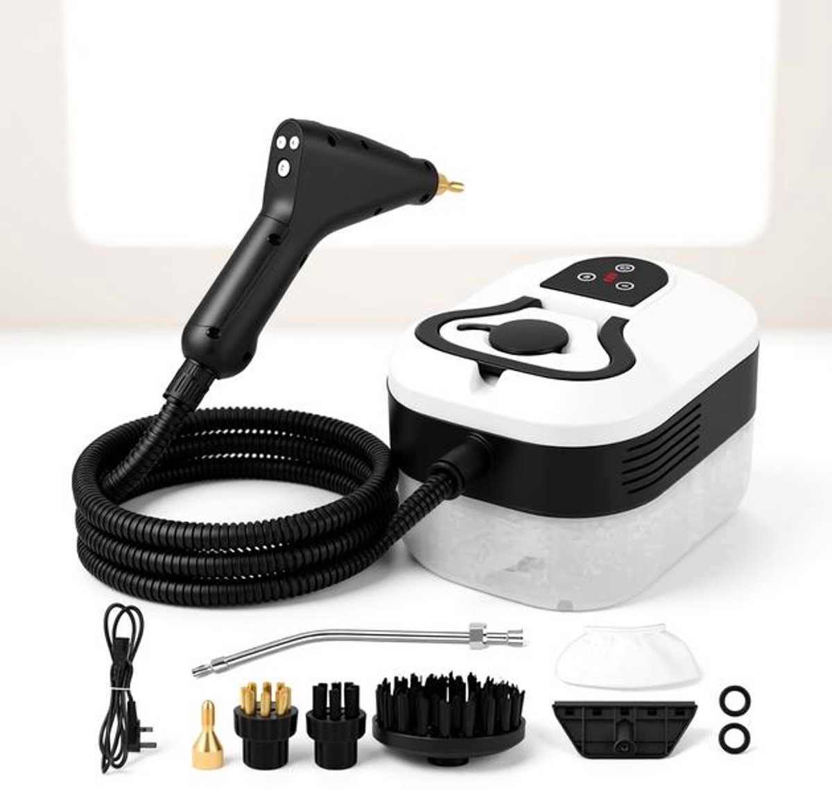 Maison Elara Stoomreiniger Handstoomreiniger 2500W - 3,5 bar - 1,2L - 15s opwarmtijd - 6 stoomniveaus - Digitaal touchscreen - 9 accessoires