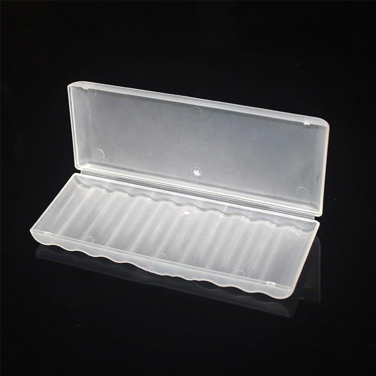 Batterij Opbergkoffer - Harde Plastic Doos - Thuis Auto Camping - Beschermt Tegen Vocht - 10 Slot AA AAA - Wit