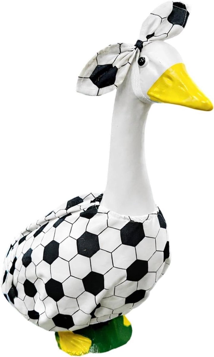 Ganzenkostuum Voetbal - Tuinfiguur Kleding - Decoratie Buiten - Tijdbesparend Ontwerp - 584 cm - Uniek