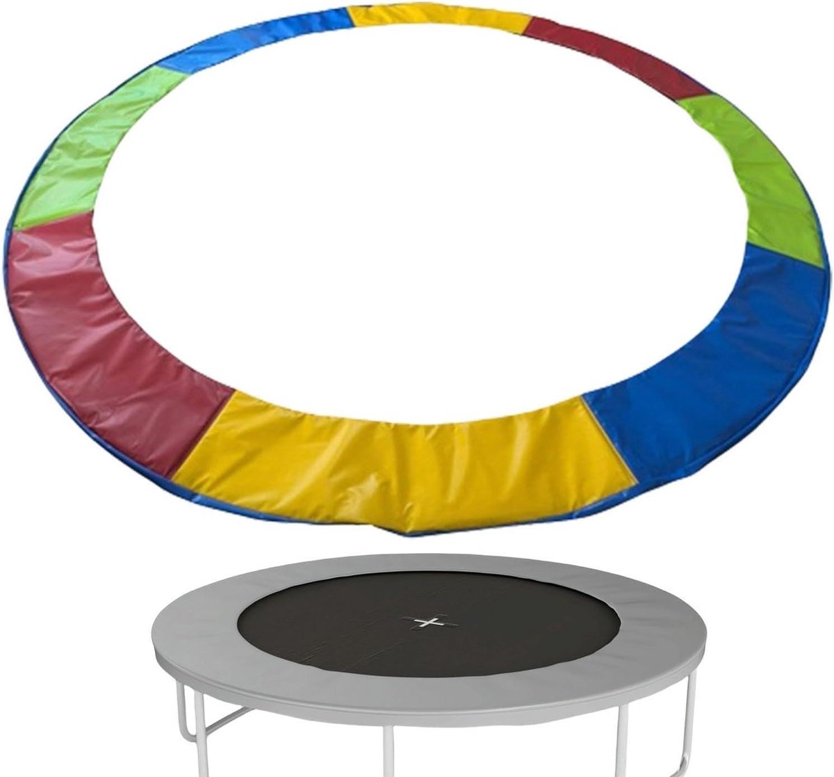 Trampoline Veerhoes - Veerbeschermer Mat - Veilig Springen - Schokabsorberende Laag - 10ft - Kleurrijk