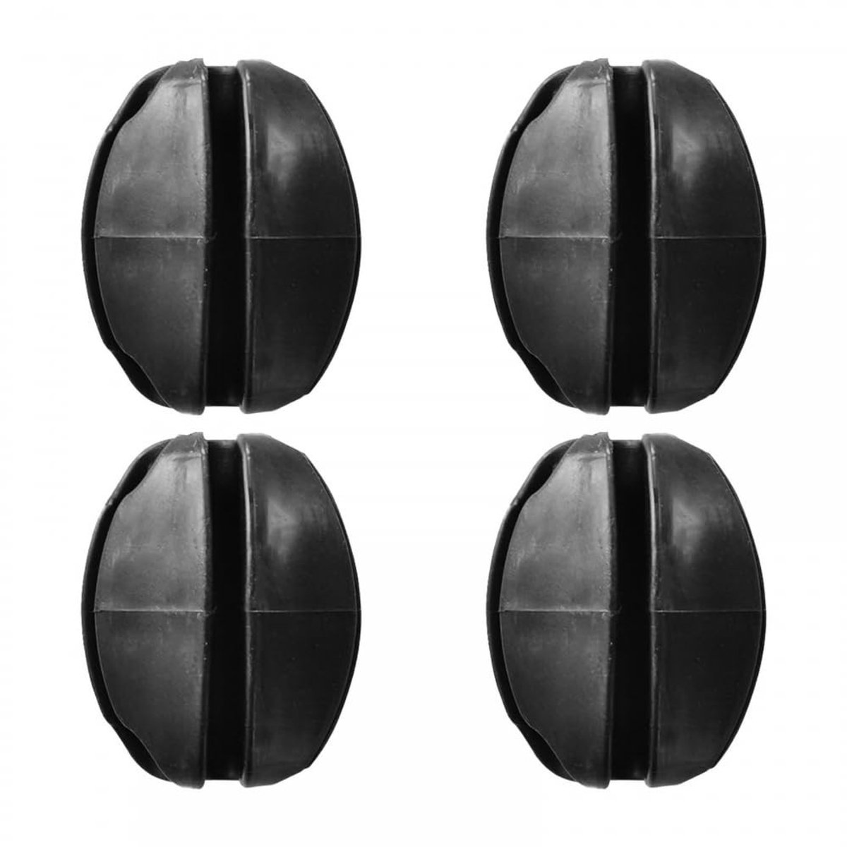 BRENZOOS- Hengelwrap 4 Stuks - Siliconen Hengel Wrap - Opslag Bescherming - Vissen Accessoires - Slijtvast en Duurzaam - Lichtgewicht en Herbruikbaar - Hengelbescherming