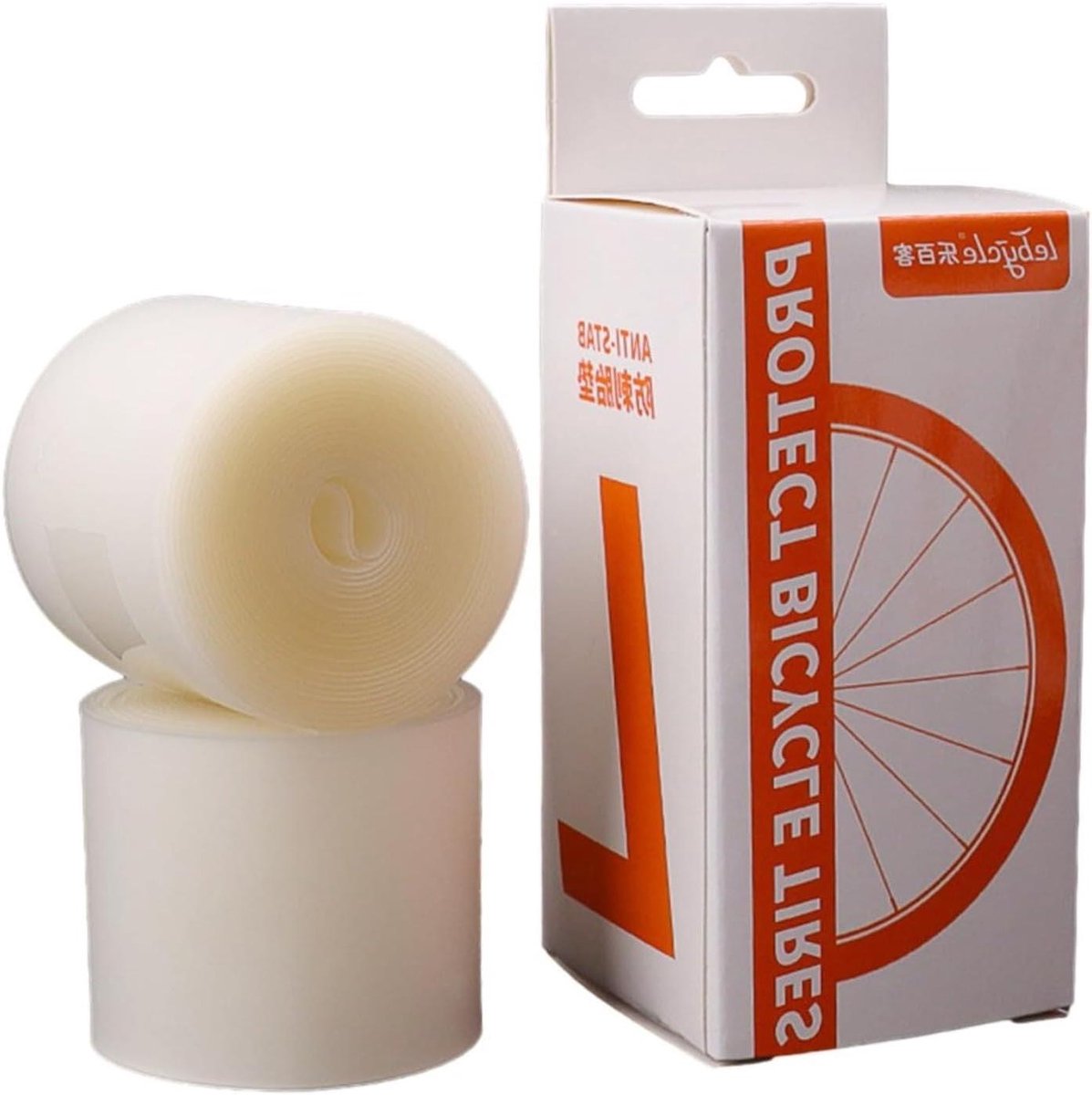 Fiets Bandvoering - Lekvrije Bescherming - Veilig Fietsen - PVC Bescherming - 2 Rollen - Wit
