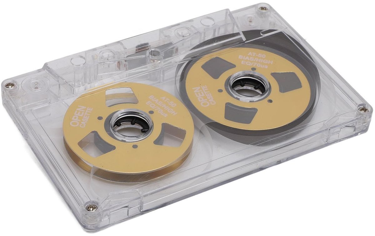 JHUBERS- Audiocassetteband Dubbelzijdig Metalen - 50 Minuten Opnametijd - Transparante Doos - Ideaal voor Muziekopname - ABS/Aluminiumlegering - Breed Inzetbaar - Geluidsopnamecassette
