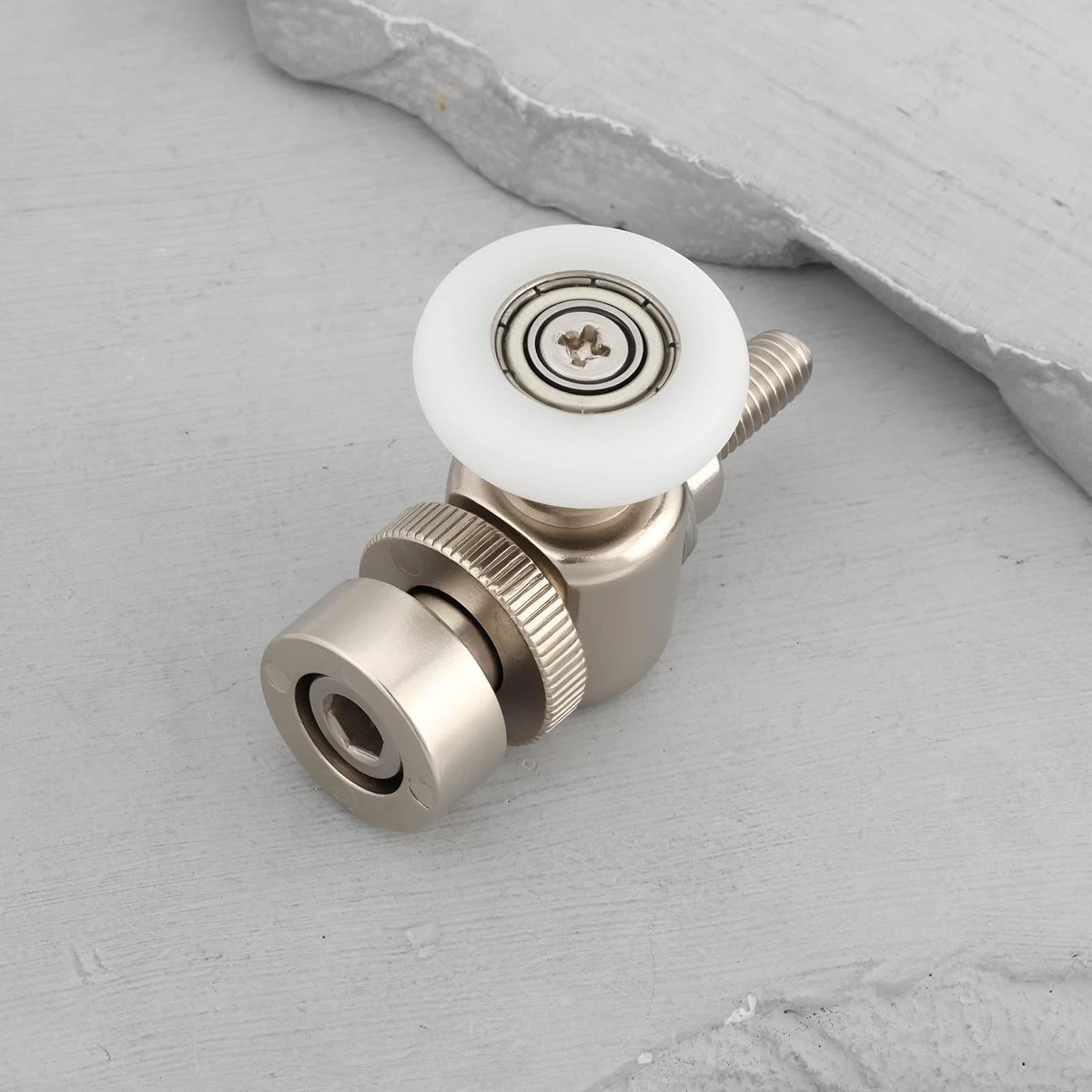 BRENZOOS- Douchedeur Rollers 25mm - Vervangingspakket 2 Stuks - Duurzame Constructie - Stil en Glad - Eenvoudige Installatie - Precisie Passend - Douchedeur Wielen