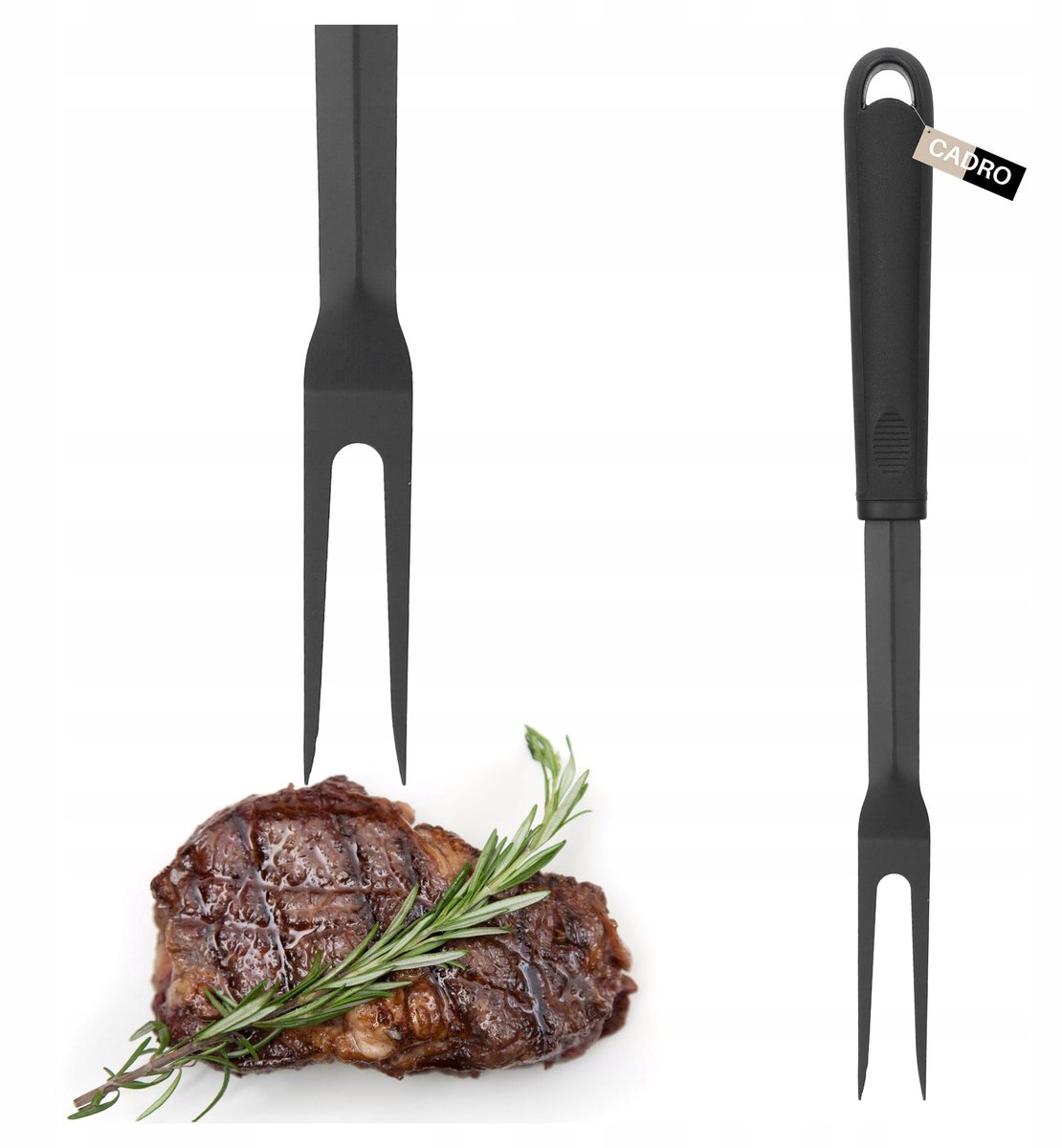 RVS 41cm Anti-aanbak Grillvork - Cookie & Buiten