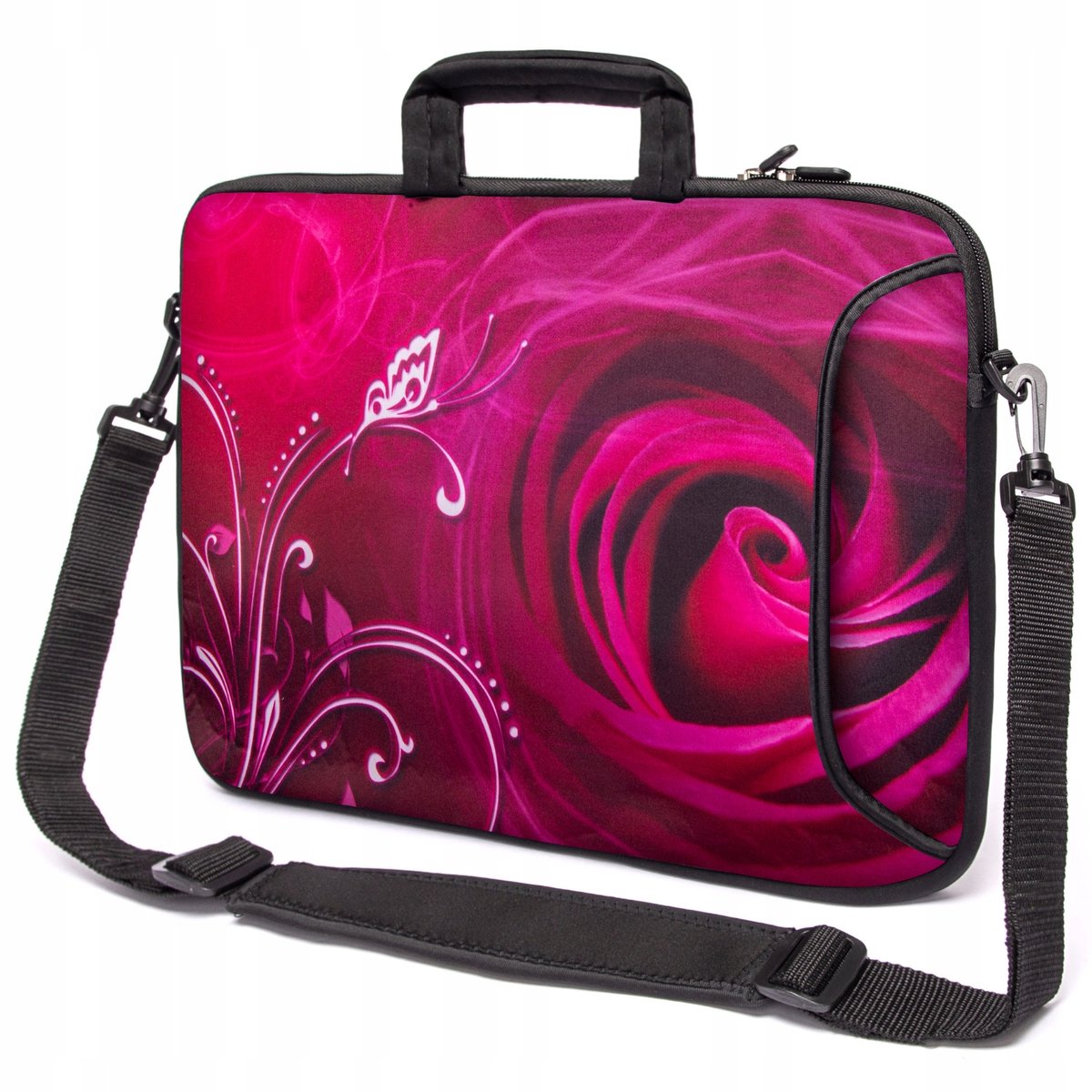 Neopreen laptophoezen 15-15,6 inch - Ontwerp: Rose