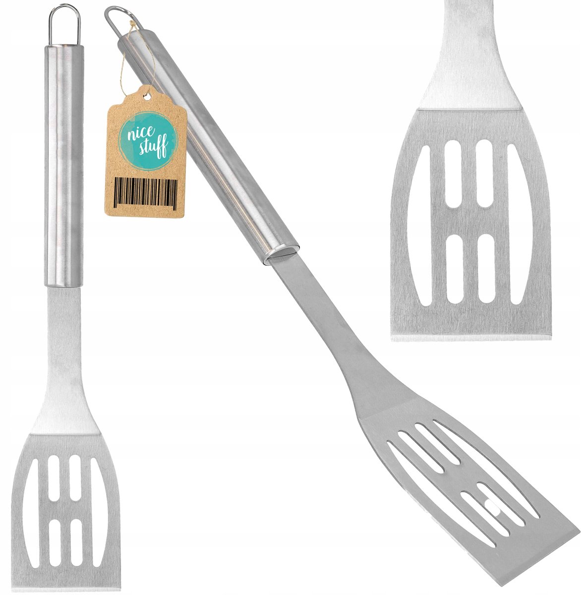 Roestvrijstalen Grillspatel 43 cm - Duurzaam Grillaccessoire