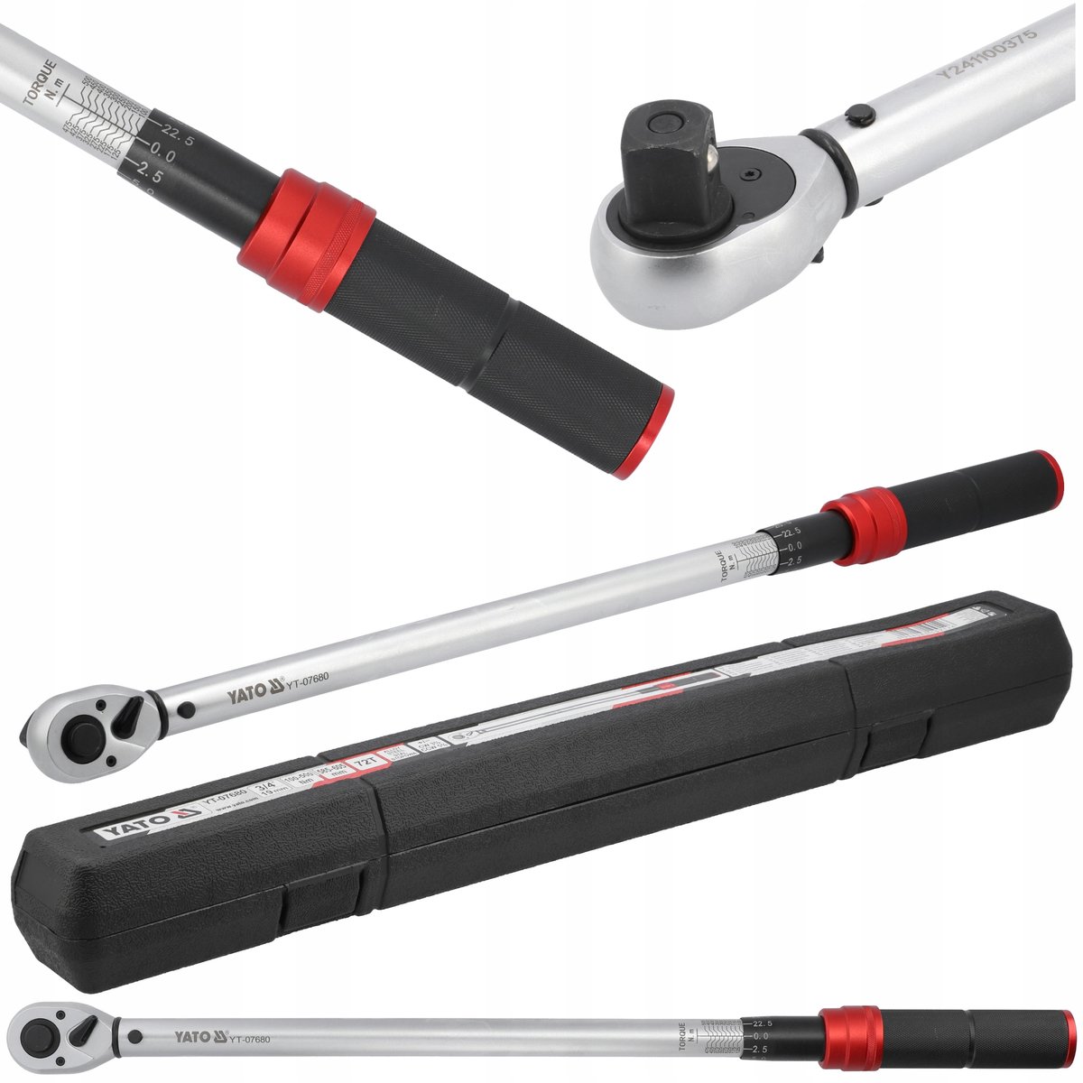 Yato Momentsleutel 3/4" 100-500 Nm met Kalibratiecertificaat