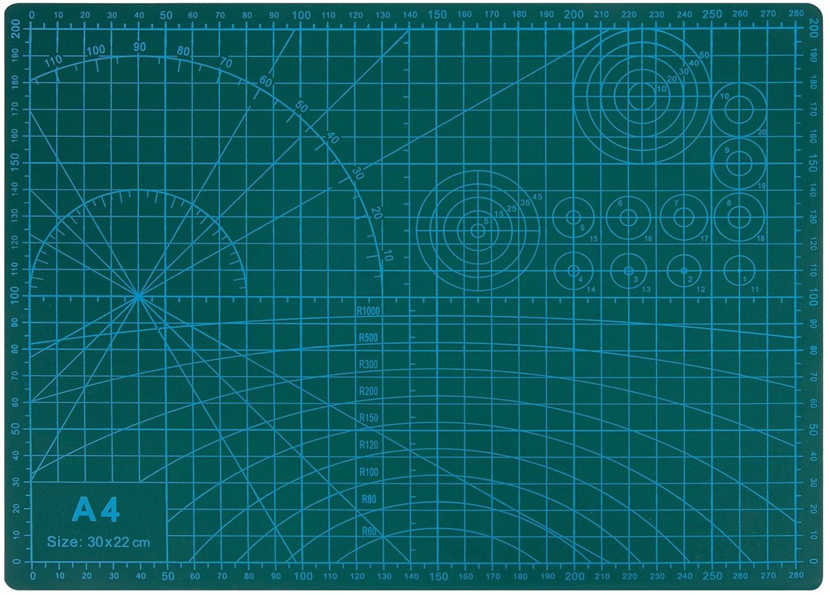 Cosensi- Snijmat A4 30 x 22 cm - Duurzaam PVC - Snijprojecten