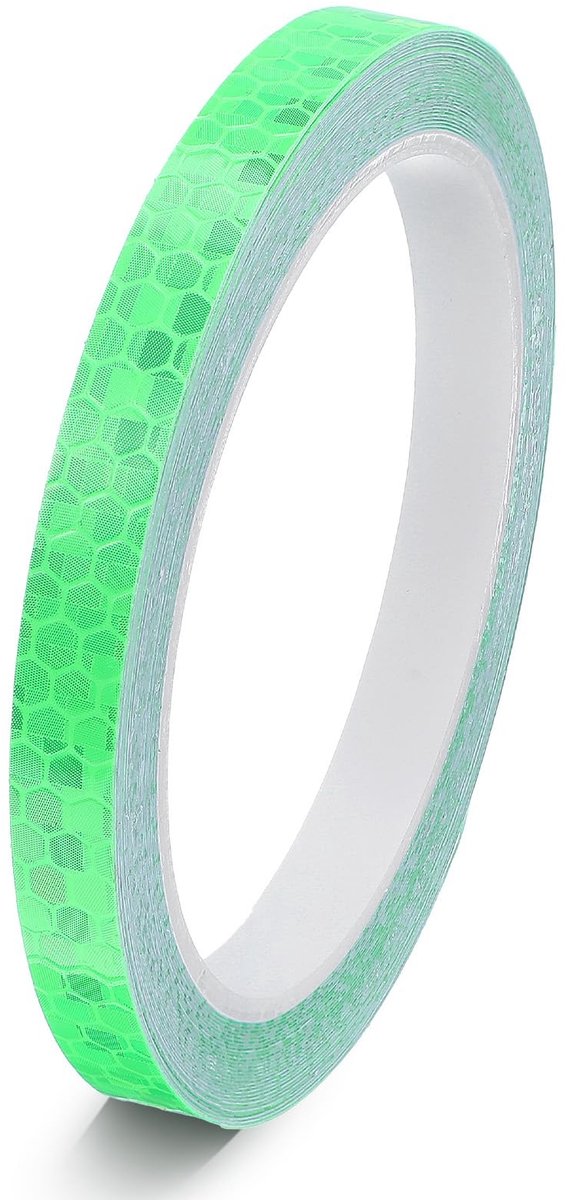 Dailygoods- Reflectortape 8 m - Zelfklevend - Neon Plakband - Waarschuwingstape - Reflecterende Sticker - Waterdicht PVC