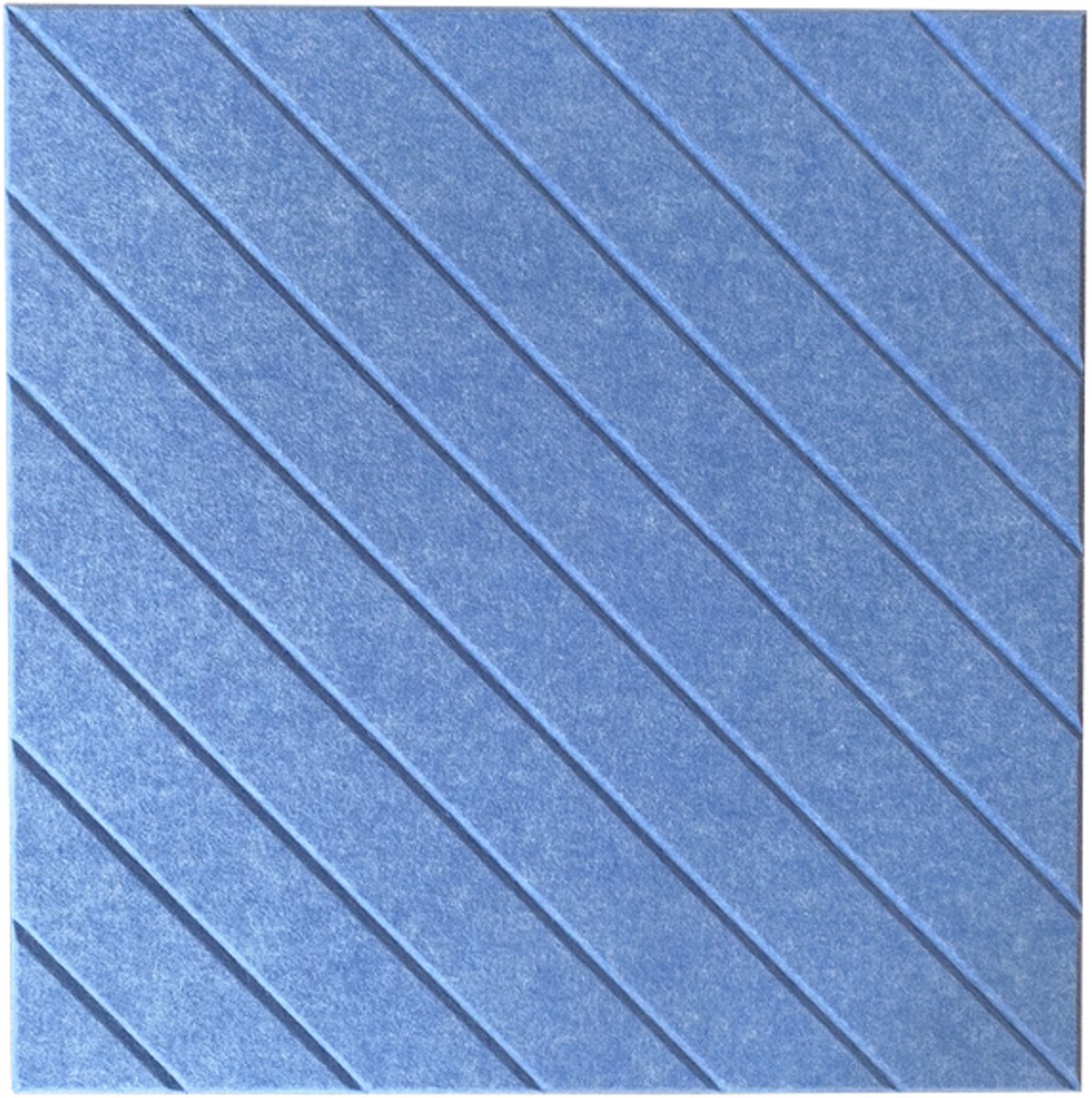 IVOL Akoestisch wandpaneel - 5 stuks - 60x60cm - Vilt - Lijnmotief Blauw - Wandpanelen