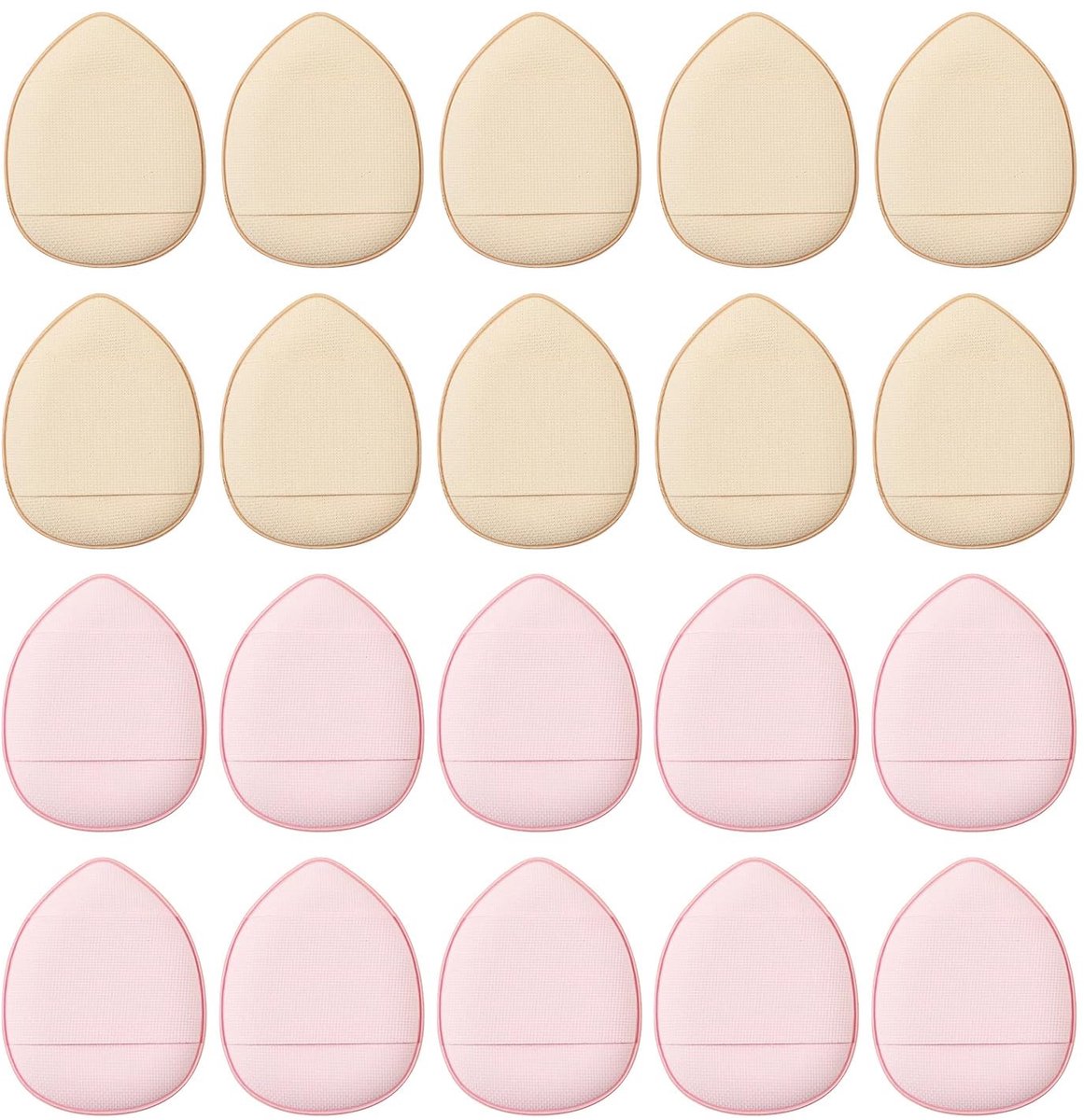Dailygoods- Make-up Tools - 20 Stuks Mini Make-up Spons - Zachte Spons - Draagbare Beauty-accessoires - Compact Ontwerp - Geschikt voor Cosmetica