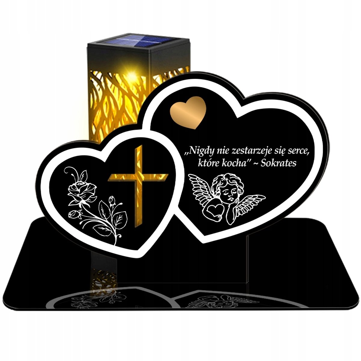 LED Heart 3D Solar Candle - Eeuwig, Ecologisch, Bestand tegen weersomstandigheden