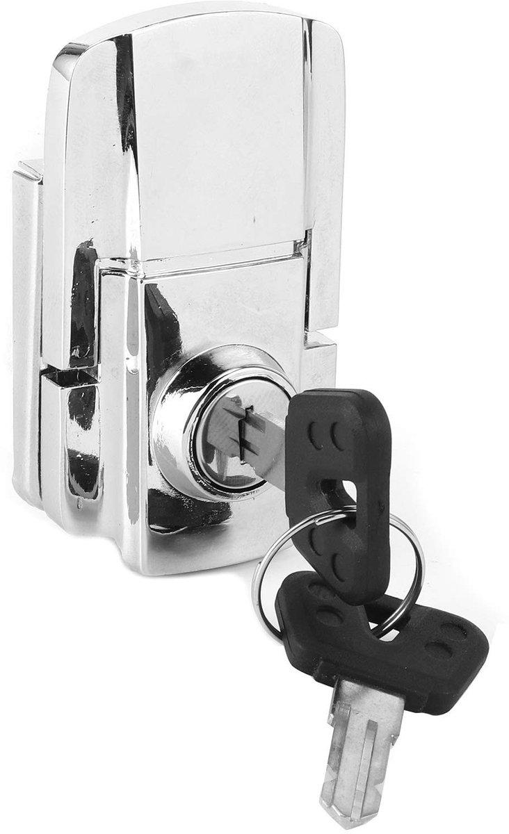 Dailygoods- Kofferbak Slot Anti-Diefstal - Motorfiets Slot - Vervangend Accessoire - Inclusief 2 Sleutels - Schroefvaste Installatie - Hoogwaardig Ijzer - Bagageslot