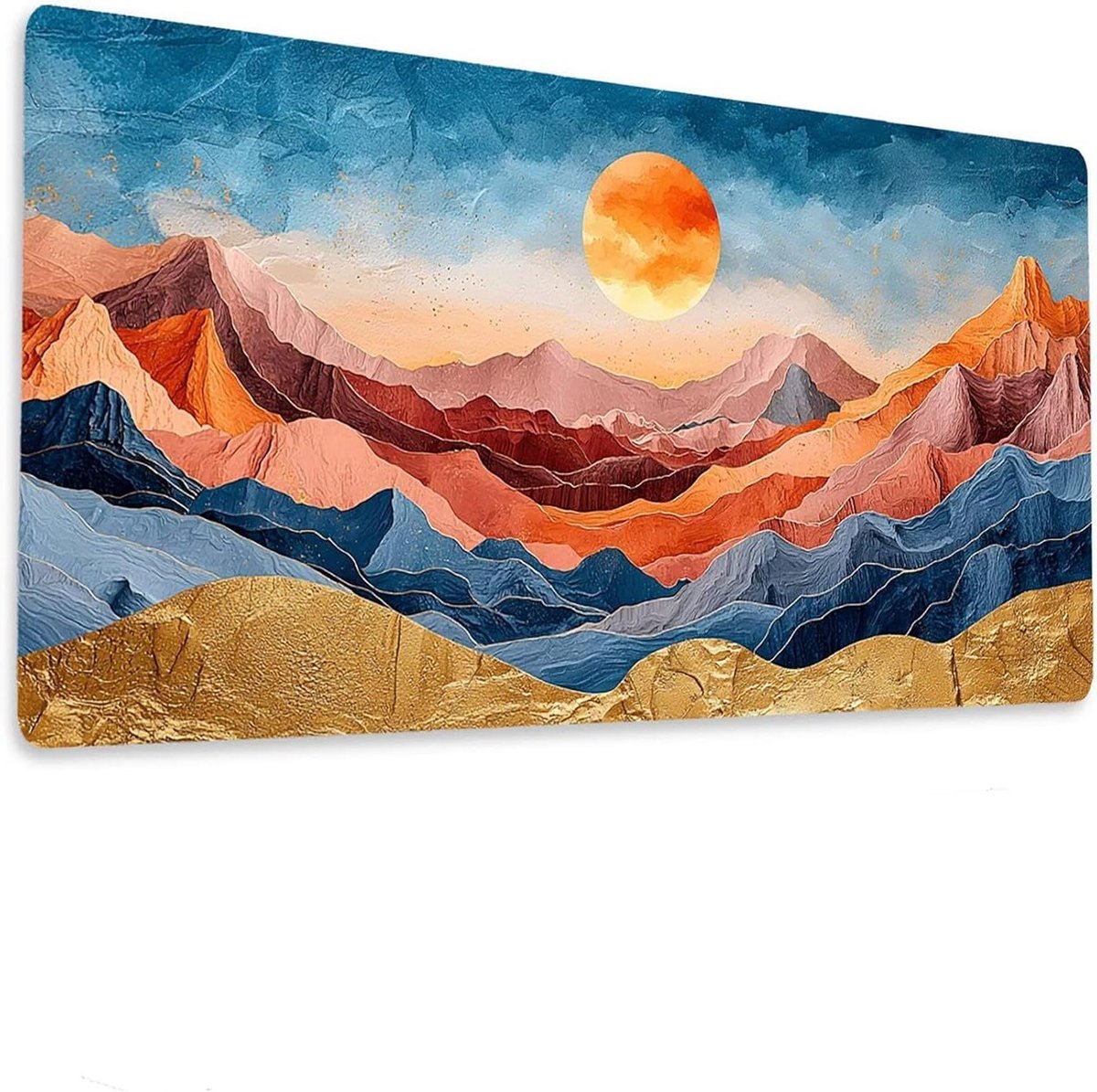 Grote muismat - Bureau onderlegger - Comfortabel werken - Antislip basis - 100x50 cm - Meerkleurig