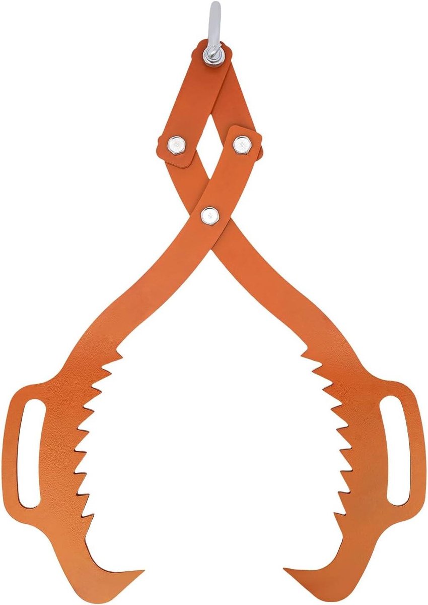 Bosbouwtang - Houtgrijper - Stammen Verplaatsen - Robuust Koolstofstaal - 76 cm - Rood