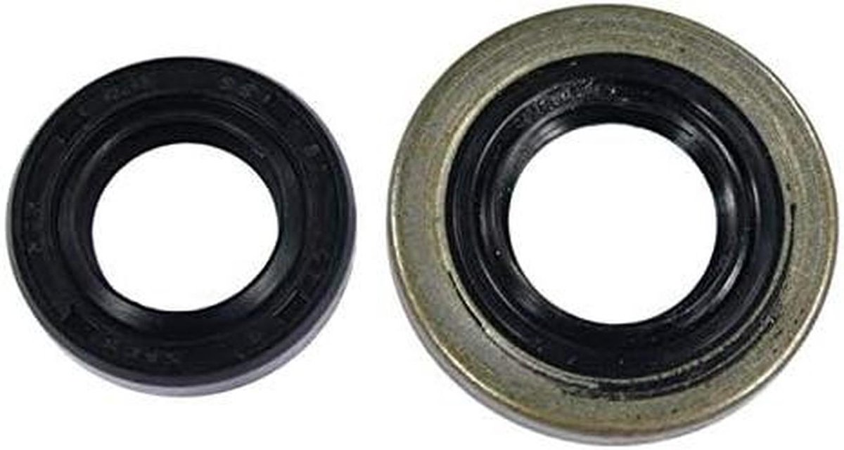 Afdichtringen Set - Oliekeerringen Kettingzaag - Onderhoud Gereedschap - Specifiek Model - 2 Stuks - Zwart