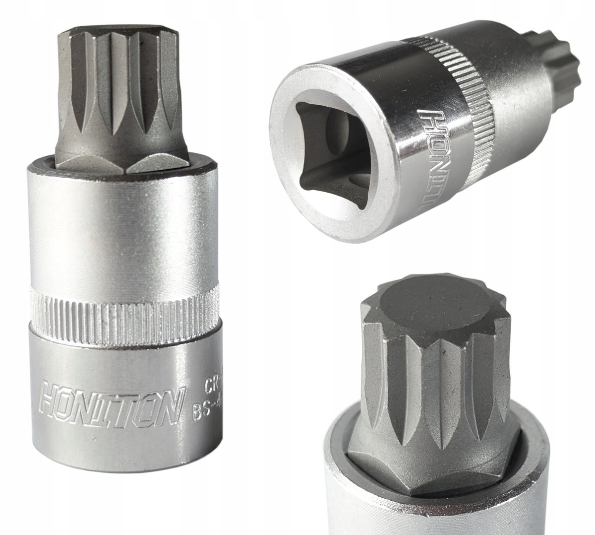 Spline Dopstuk M16 1/2" 55mm CRMO Stael Honiton