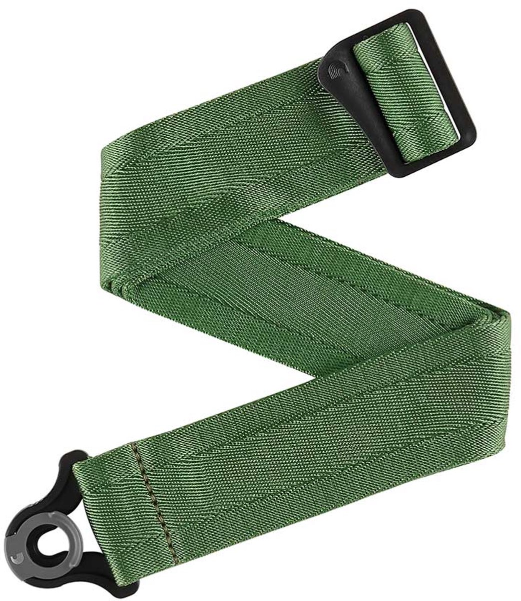 D'Addario gitaarband Auto Lock Locking Guitar Strap, Verdant gitaarriem groen