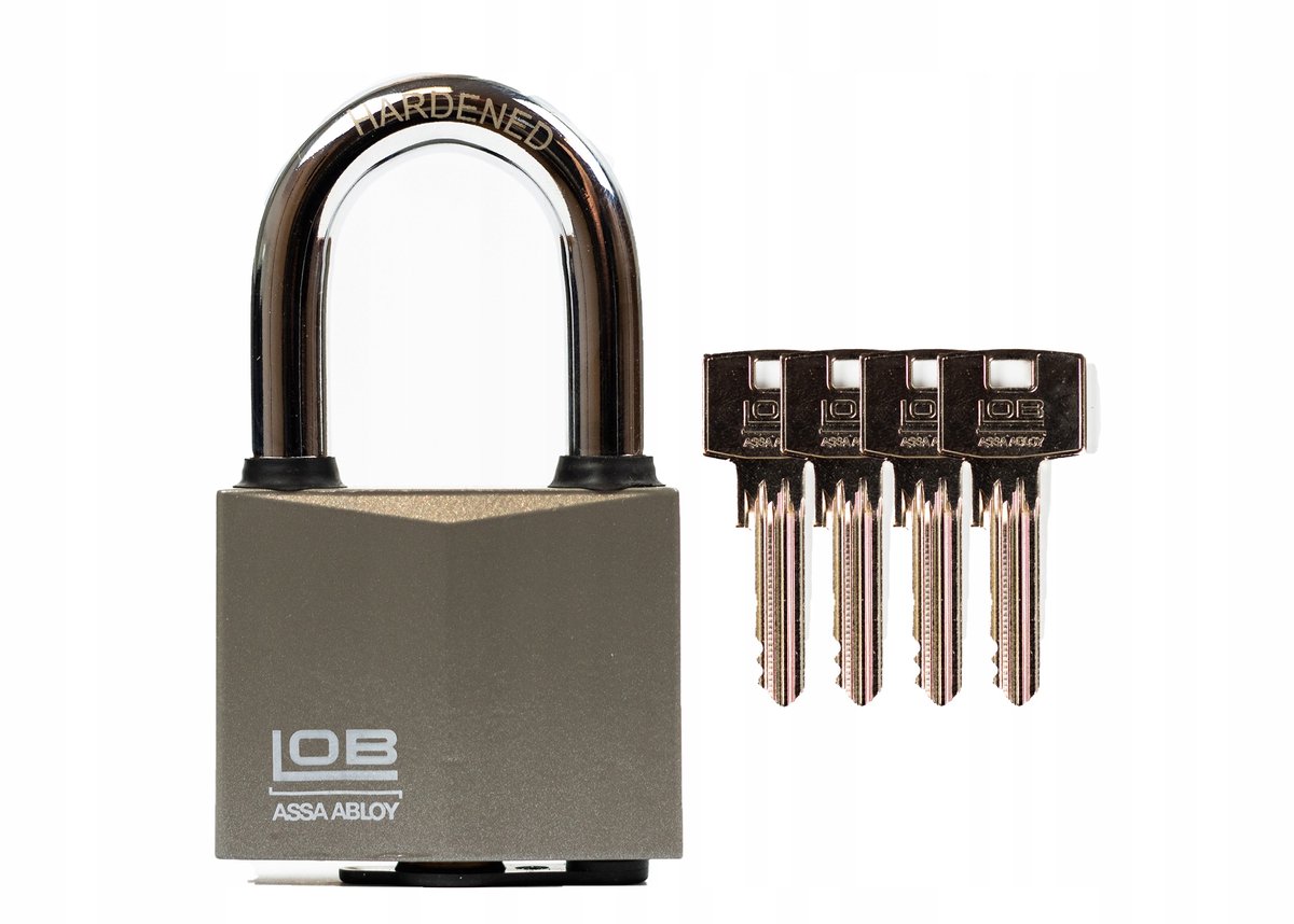 LOB Granit 1 Hangslot: Gecertificeerd, Verlengde Beugel, Kl. 4