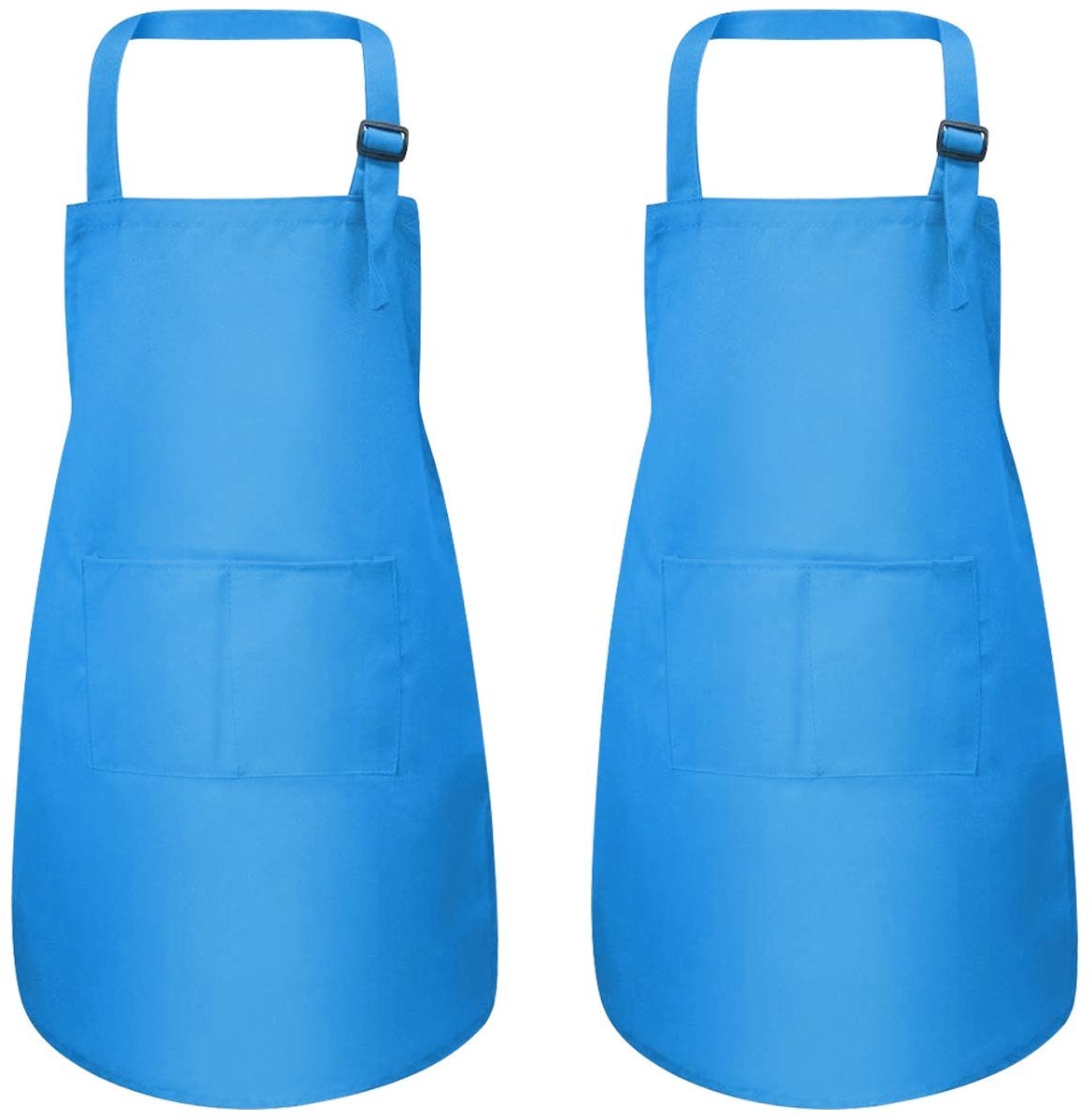 Dailygoods- Kinderschort Verstelbaar - 2 Stuks - Koken/Schilderen - Voor Kinderen 7-13 Jaar - Vuilafstotend - Hoogwaardig Polyester - Afmetingen 46 x 62 cm - Keukenschort