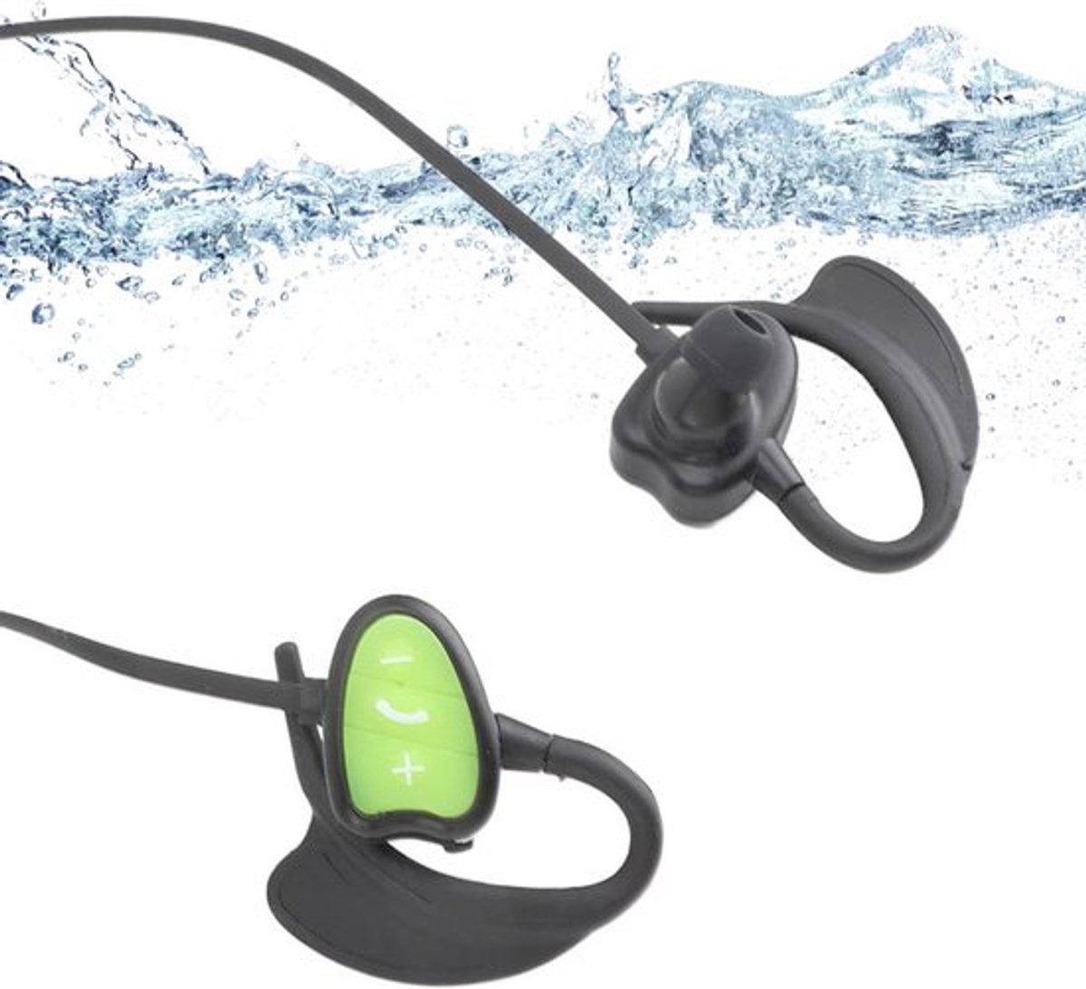 Holland Connections Waterdichte In-ear Zwemhoofdtelefoon met Draadloze Mp3-speler