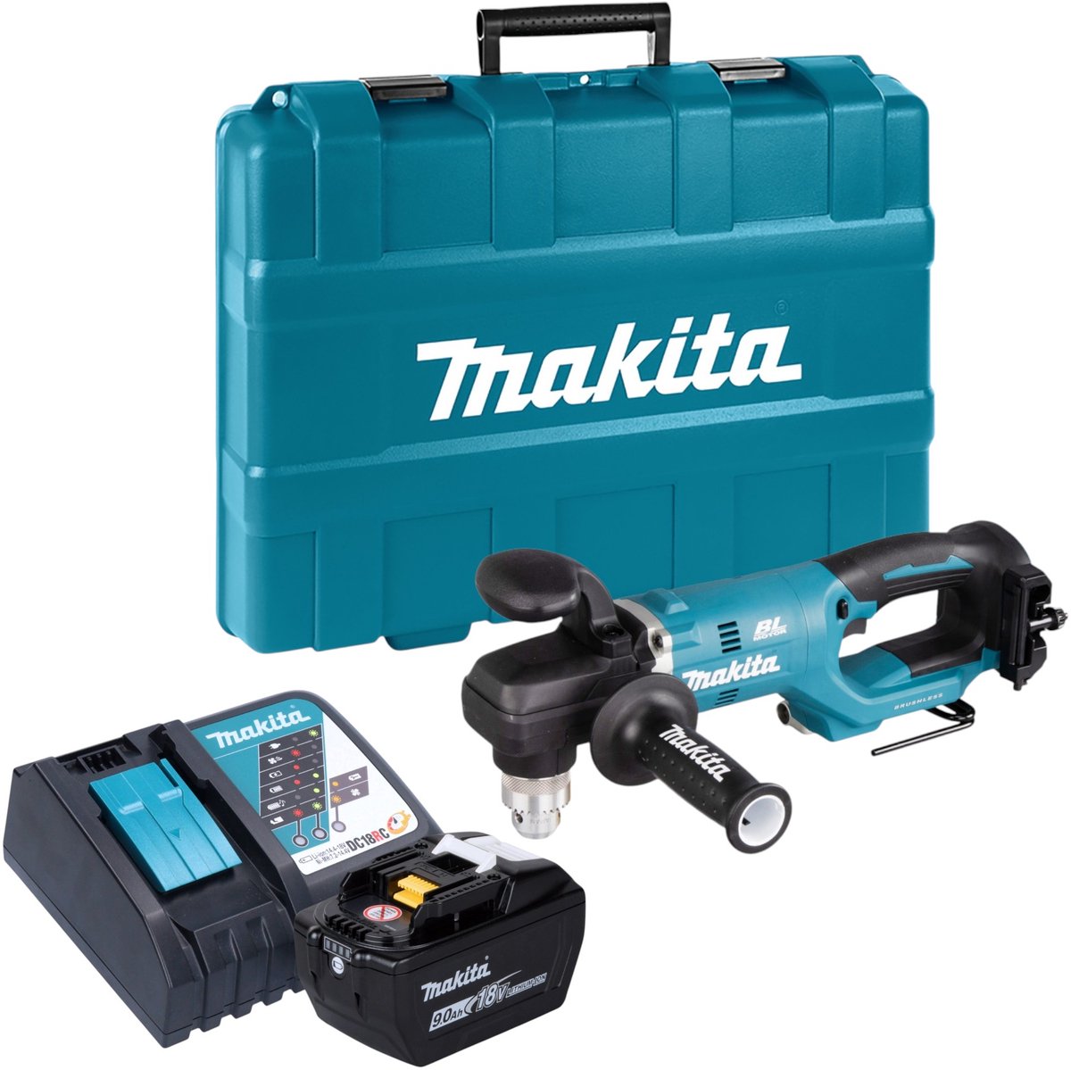 Makita DDA 450 ZK accu haakse boormachine 18 V 70 Nm borstelloos + koffer - zonder accu, zonder lader