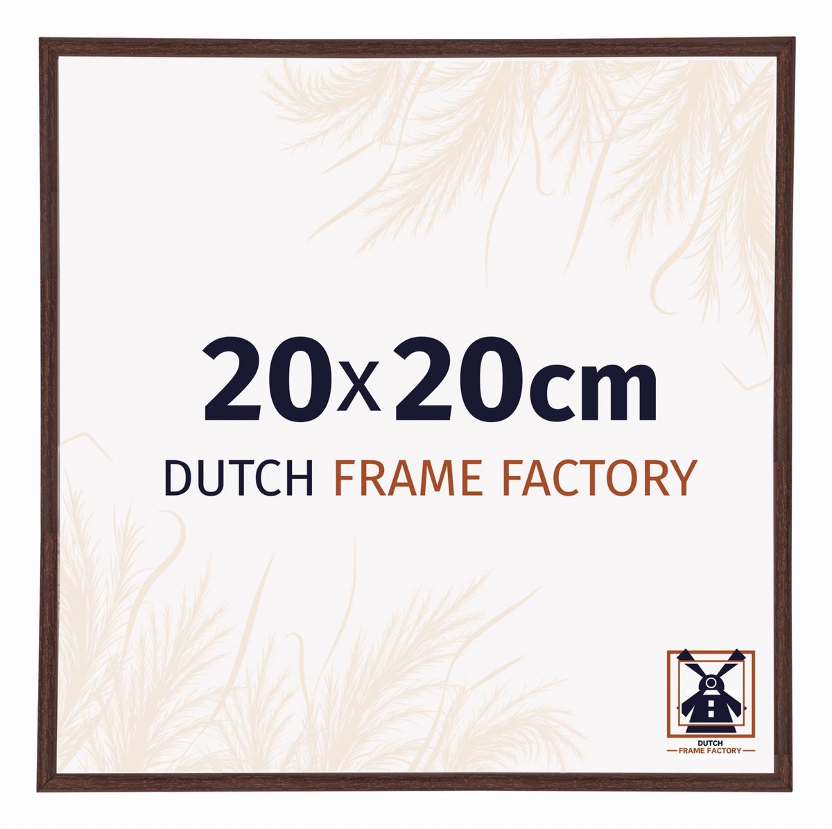 Dutch Frame Factory Fotolijst 20x20 cm - Kunststof - Bruin - Angers
