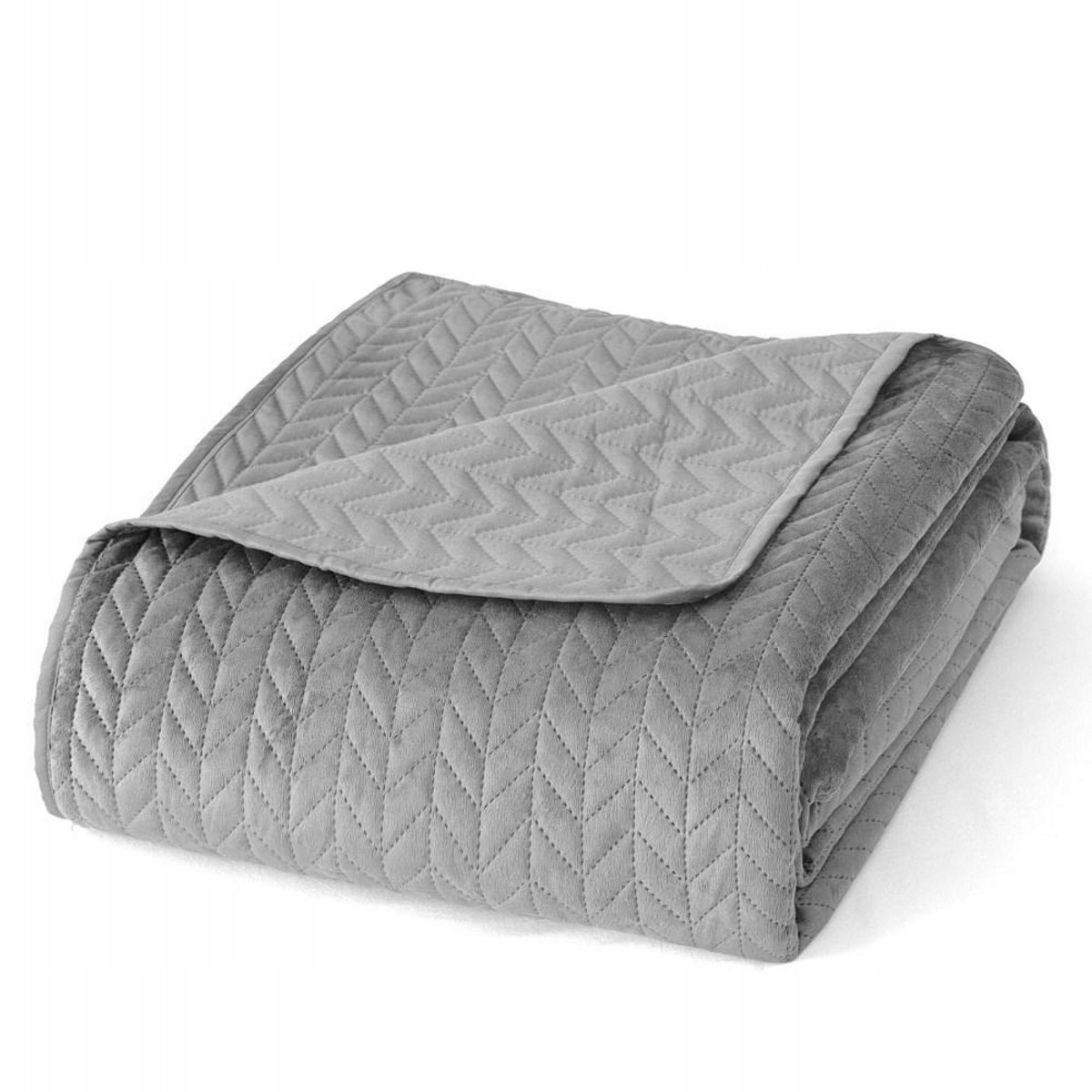 Dekoria Dekoratieve Sprei 220x240cm Grijs - Zacht Velours