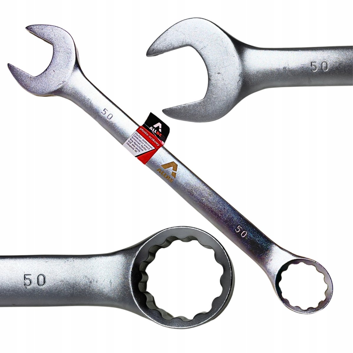 Ringsleutel 50 mm Cr-V-staal - Sterk en solide werkplaatsgereedschap