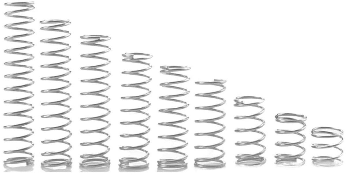 Drukveren Roestvrij Staal - Compressieveren Set - Reparaties en Onderhoud - Corrosiebestendig en Elastisch - 10 Stuks 50 mm - Metaal