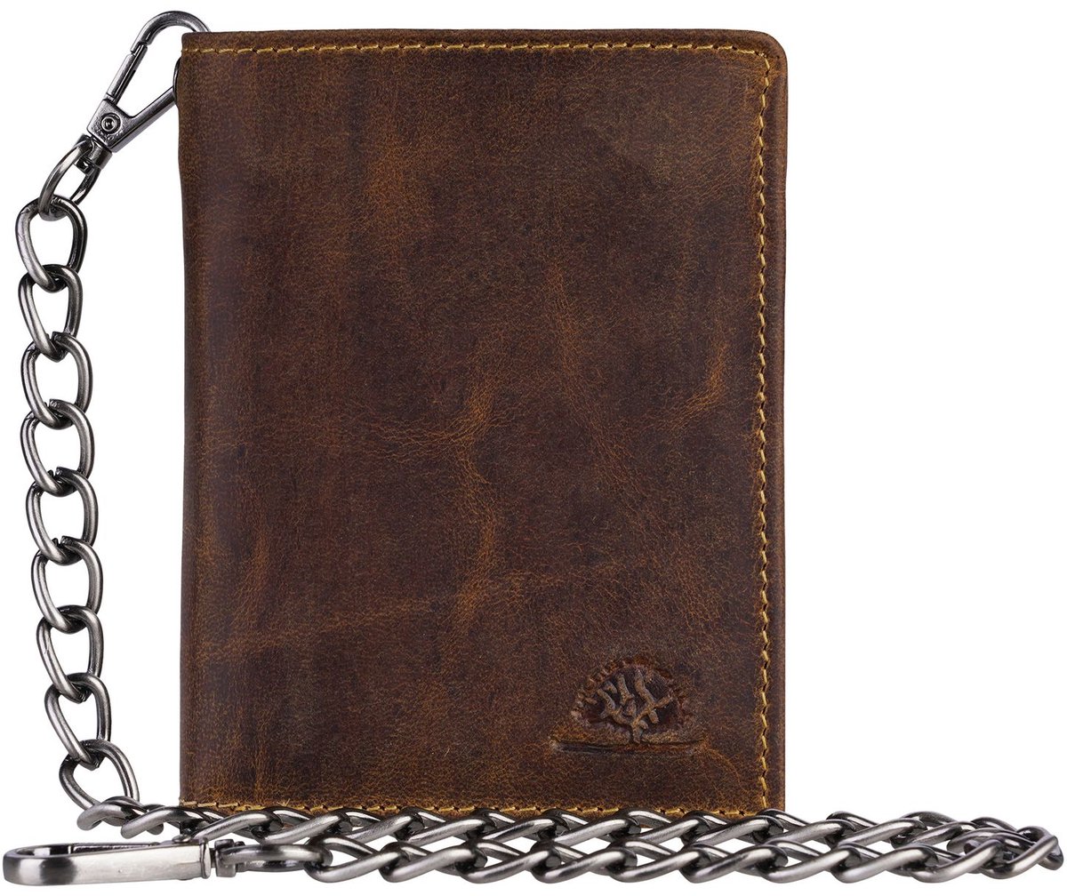 GREENBURRY portemonnee Vintage Save Wallet With Chain Brown bruine