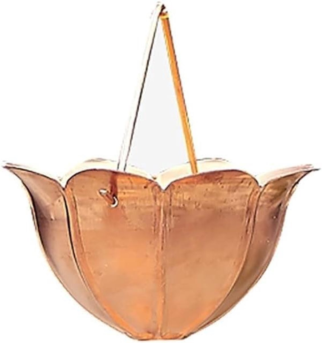 Regenketting Koper - Regenpijp Alternatief - Decoratief Water Leiden - Stijlvol Bruinend Oppervlak - 100 cm Lengte - Koperkleurig