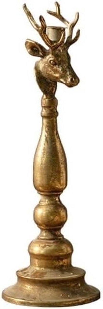 Kandelaar - Kaarsenhouder - Sfeer Creëren - Stevige Basis - Klein - Goudkleurig