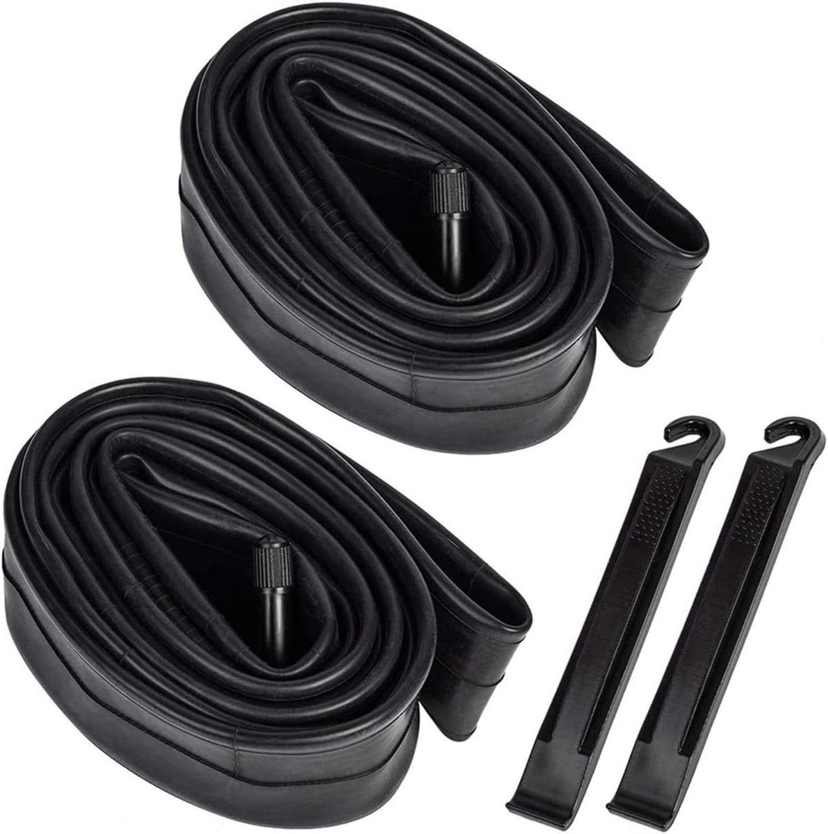 Fiets binnenband - Reserve band - Zorgeloos fietsen - Hoge kwaliteit rubber - 2 stuks - Zwart