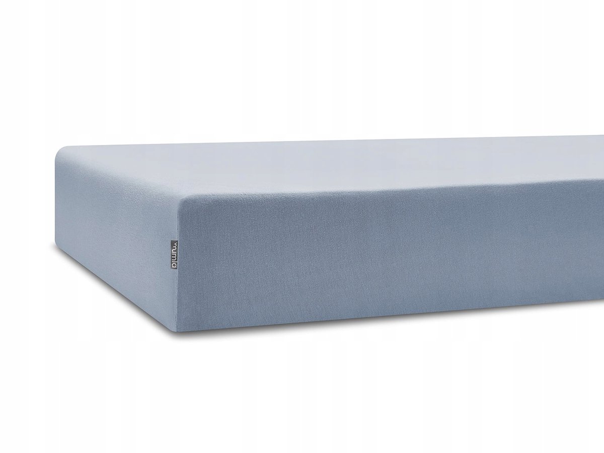 Mumlazacht katoenen hoeslaken, blauw, 140x200 cm, met elastiek