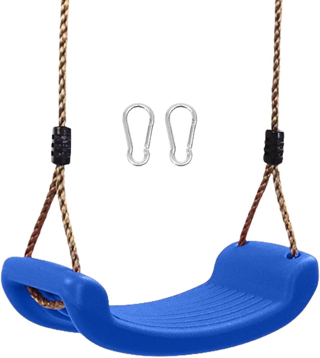 Schommelstoel voor kinderen - Speeltoestel buiten - Buiten spelen - Antislip ontwerp - Verstelbaar touw - Blauw